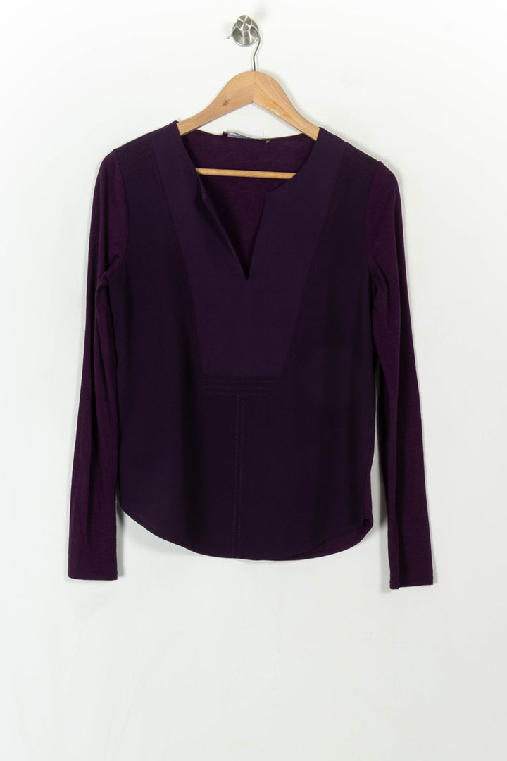 Blouse Violette - Taille M/38 de la marque Comptoir des Cotonniers | PARAD93411 - Vendu par Paradigme - Image 2