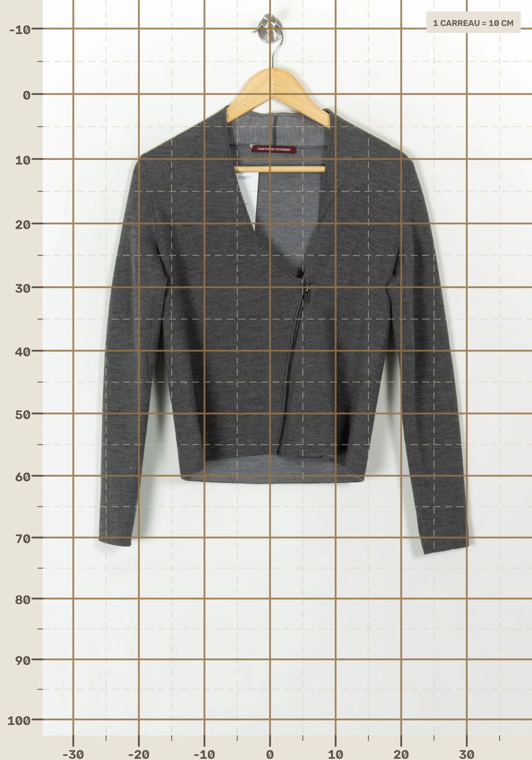 Gilet Gris - Taille S/36 de la marque Comptoir des Cotonniers | PARAD93412 - Vendu par Paradigme - Image 4