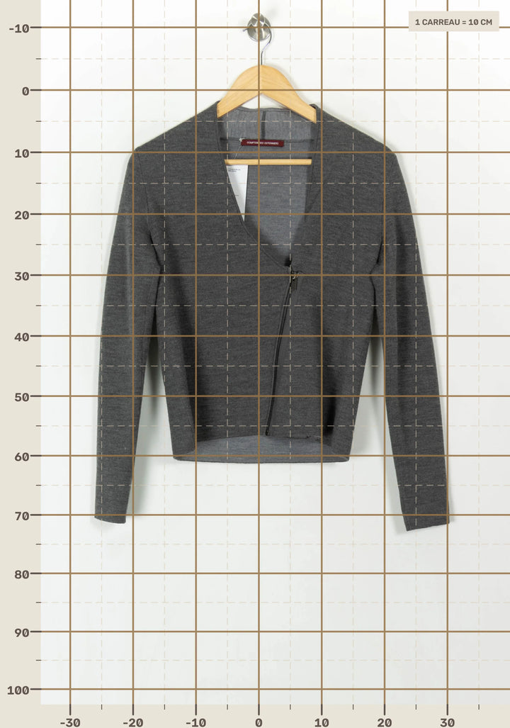 Gilet Gris - Taille S/36 de la marque Comptoir des Cotonniers | PARAD93412 - Vendu par Paradigme - Image 4