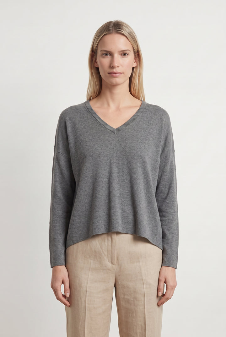 Pull Gris - Taille M/38 de la marque ZAPA | PARAD93414 - Vendu par Paradigme - Image 1