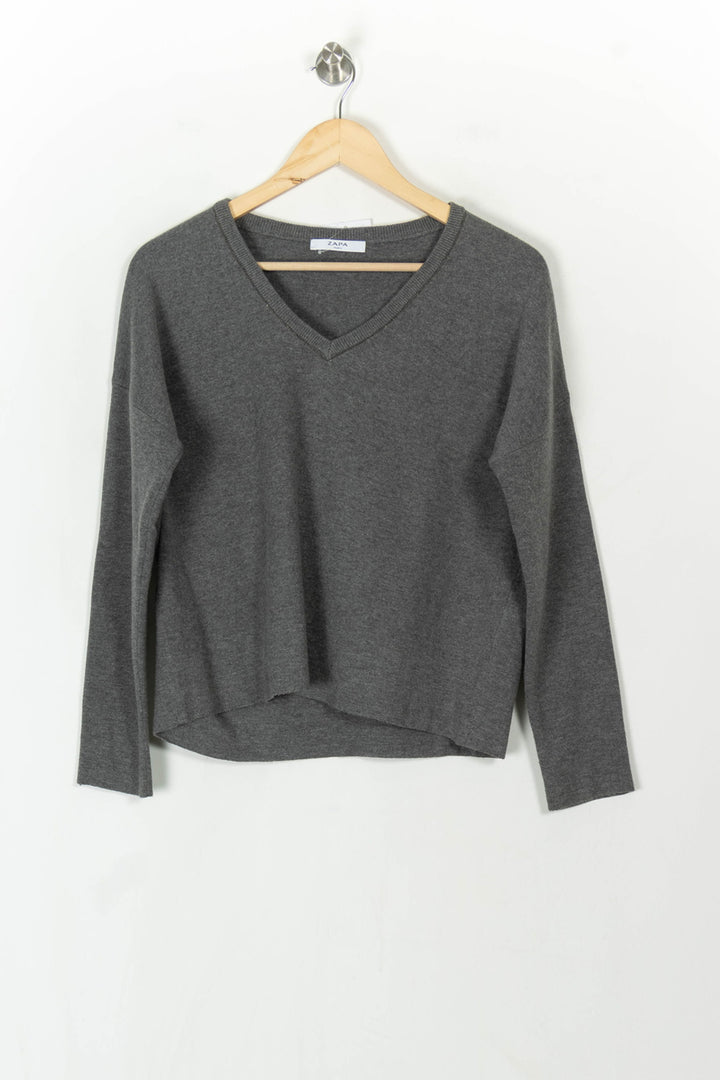 Pull Gris - Taille M/38 de la marque ZAPA | PARAD93414 - Vendu par Paradigme - Image 2