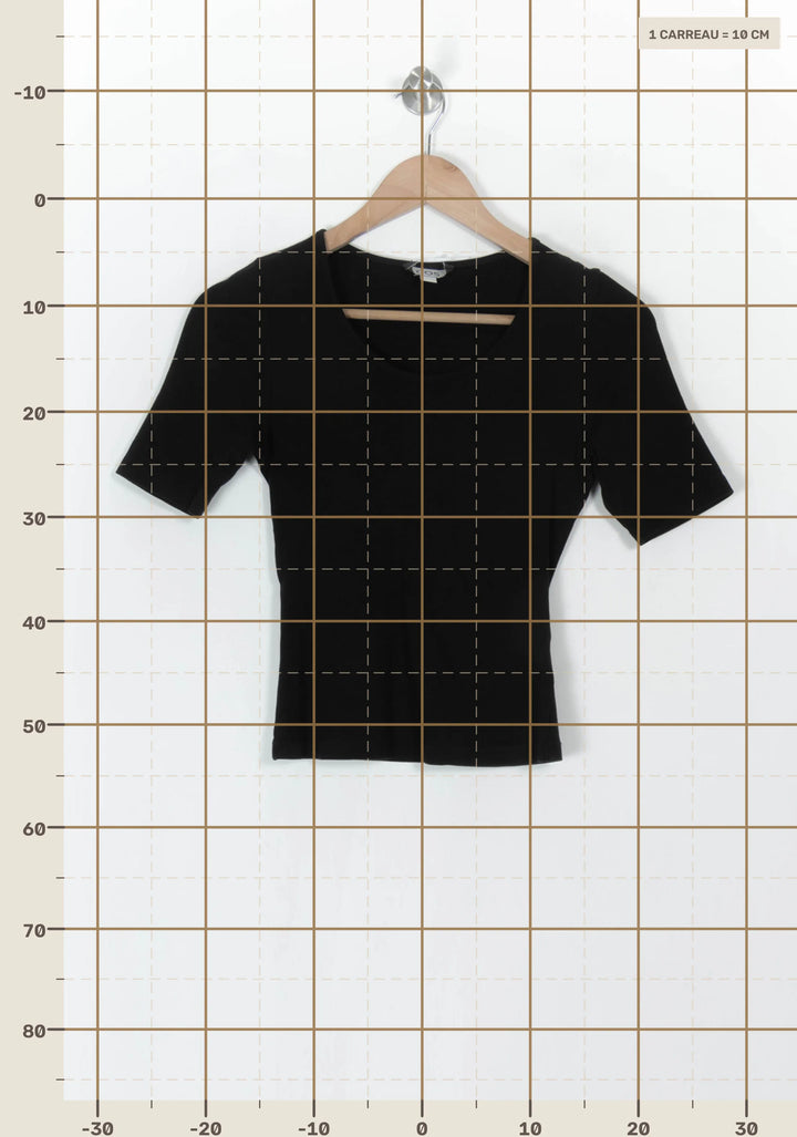 T-shirt Noir - Taille XS/34 de la marque COS | PARAD93419 - Vendu par Paradigme - Image 4