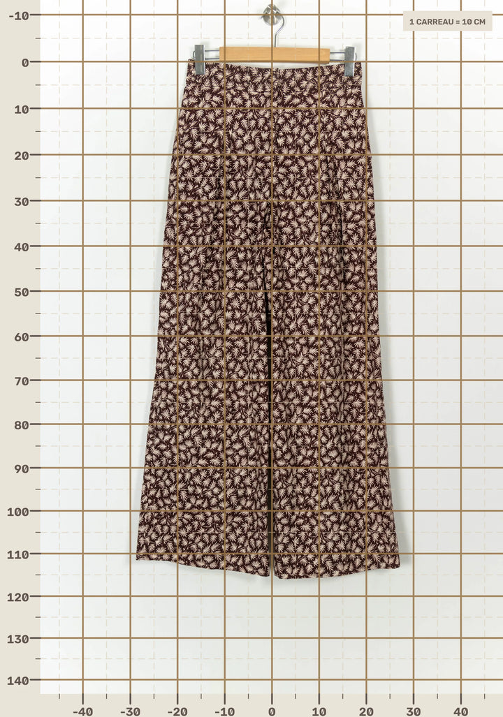 Pantalon Large Bordeaux et Beige - Taille M/38 de la marque Vanessa Bruno | PARAD93426 - Vendu par Paradigme - Image 4