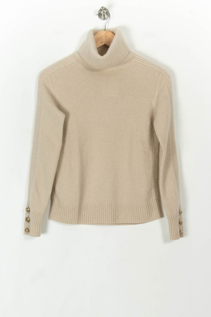 Pull Col Roulé Beige - Taille S/36 de la marque Maison 123 | PARAD93431 - Vendu par Paradigme - Image 2