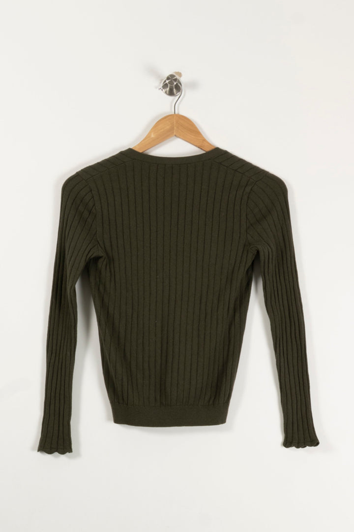 Cardigan Vert - Taille XS/34 de la marque Sézane | PARAD93444 - Vendu par Paradigme - Image 4