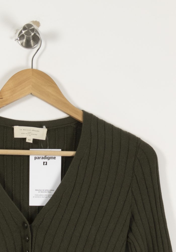 Cardigan Vert - Taille XS/34 de la marque Sézane | PARAD93444 - Vendu par Paradigme - Image 3