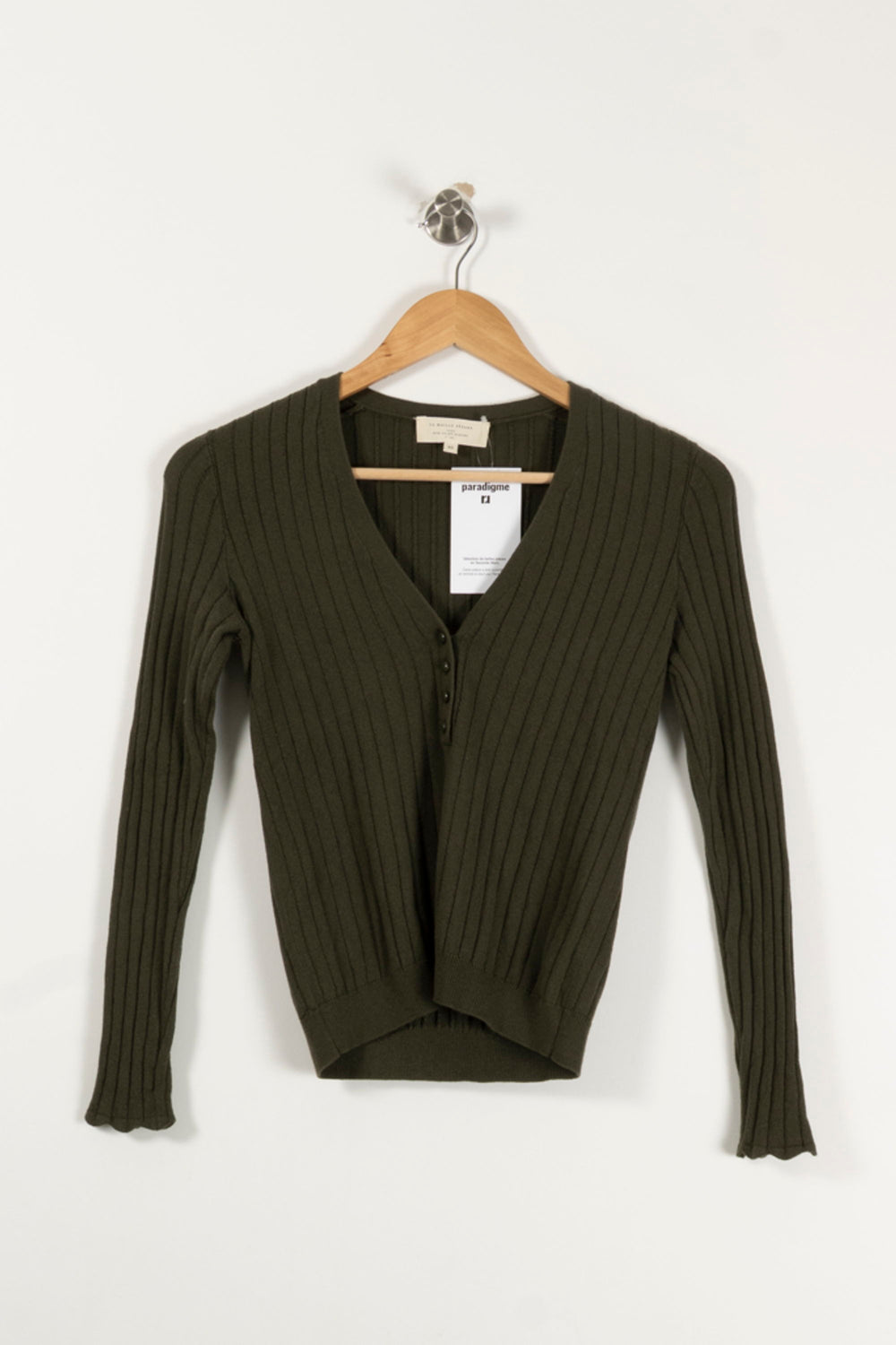 Cardigan Vert - Taille XS/34 de la marque Sézane | PARAD93444 - Vendu par Paradigme - Image 2