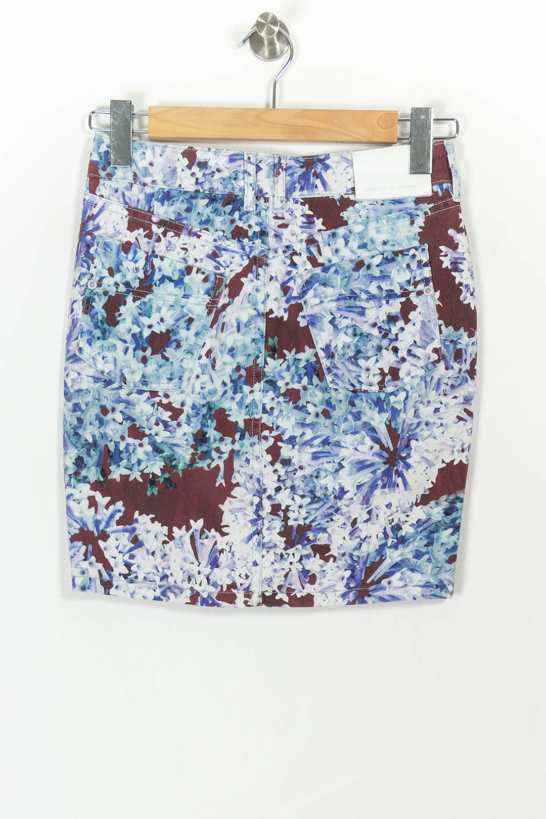 Jupe Courte Bleu et Bordeaux - Taille S/36 de la marque Comptoir des Cotonniers | PARAD93450 - Vendu par Paradigme - Image 4