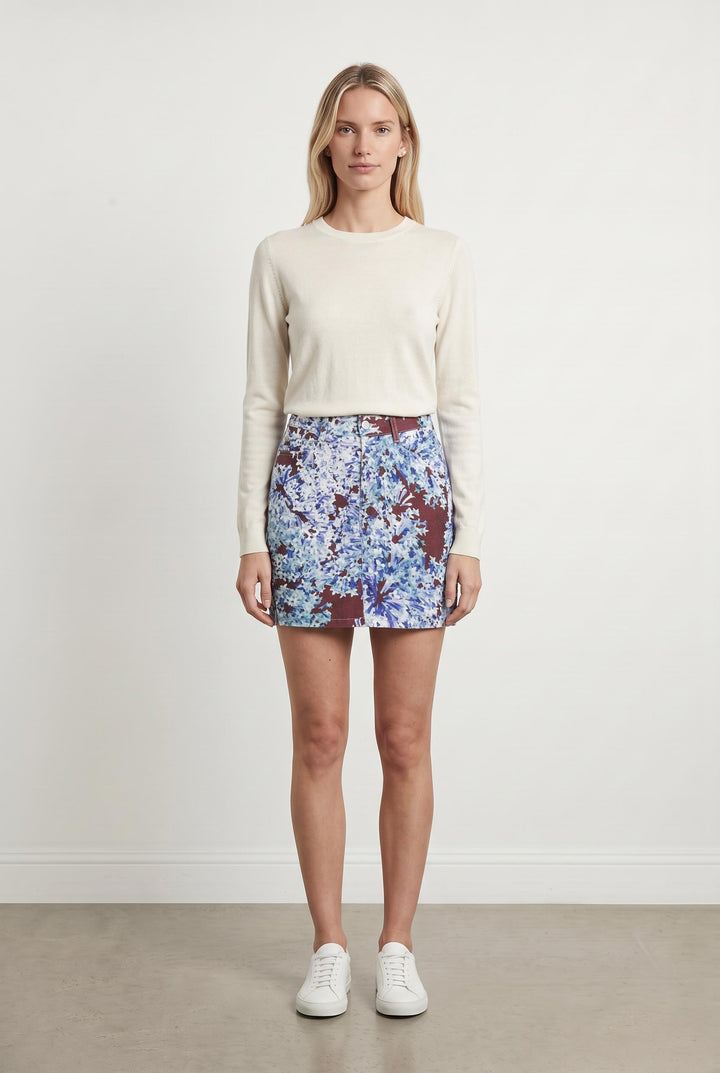 Jupe Courte Bleu et Bordeaux - Taille S/36 de la marque Comptoir des Cotonniers | PARAD93450 - Vendu par Paradigme - Image 1