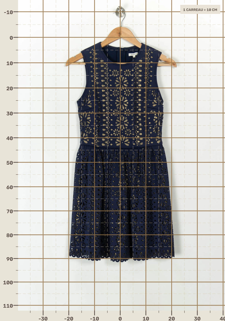 Robe Bleu - Taille S/36 de la marque Manoush | PARAD93452 - Vendu par Paradigme - Image 4