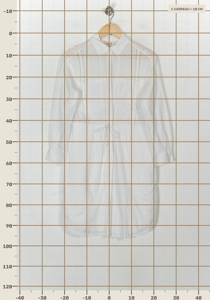 Robe Chemise Blanche - Taille XS/34 de la marque Paul &amp; Joe | PARAD93459 - Vendu par Paradigme - Image 4