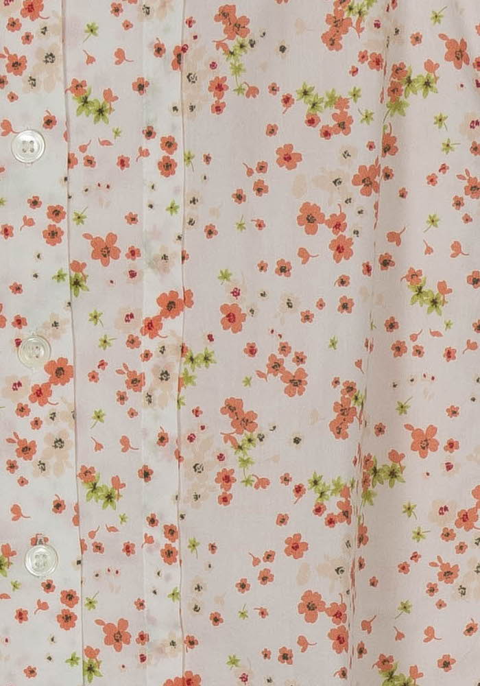 Chemisier Sans Manches Blanc et Orange - Taille XS/34 de la marque Comptoir des Cotonniers | PARAD93461 - Vendu par Paradigme - Image 3