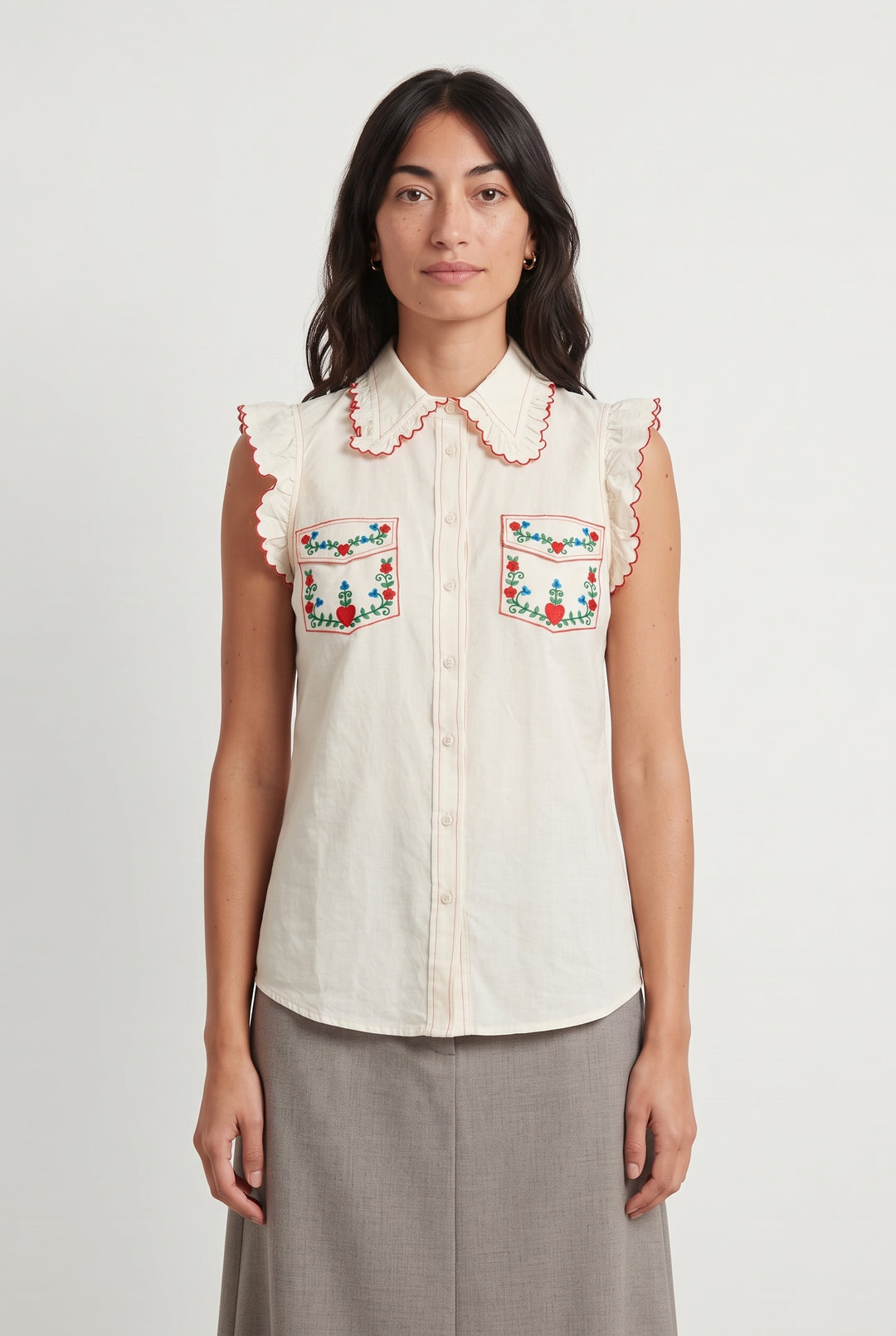 Blouse Beige - Taille S/36 de la marque Manoush | PARAD93480 - Vendu par Paradigme - Image 1