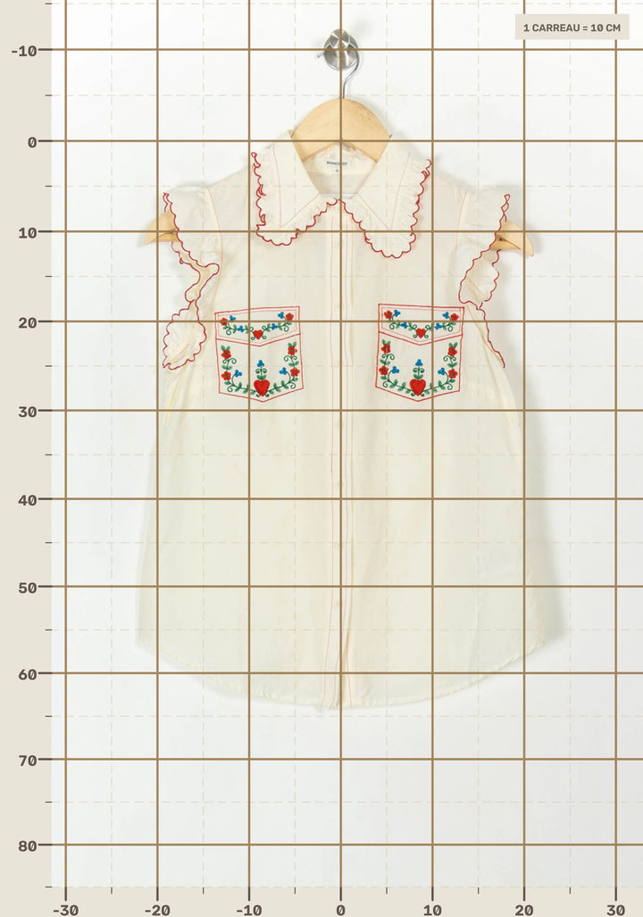 Blouse Beige - Taille S/36 de la marque Manoush | PARAD93480 - Vendu par Paradigme - Image 4