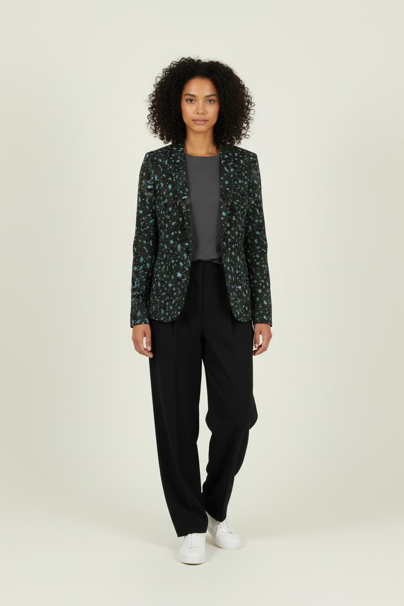 Blazer Vert et Noir - Taille S/36 de la marque IKKS | PARAD93483 - Vendu par Paradigme - Image 1