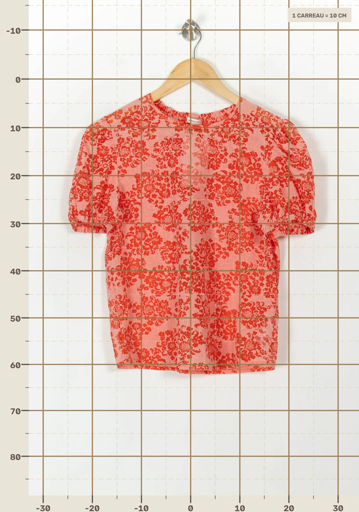 Blouse Rose et Rouge - Taille S/36 de la marque Manoush | PARAD93484 - Vendu par Paradigme - Image 4