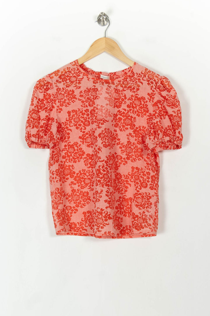 Blouse Rose et Rouge - Taille S/36 de la marque Manoush | PARAD93484 - Vendu par Paradigme - Image 2