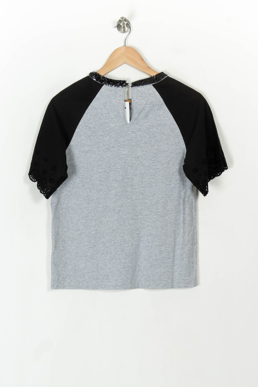 T-shirt Gris et Noir - Taille S/36 de la marque Manoush | PARAD93487 - Vendu par Paradigme - Image 5