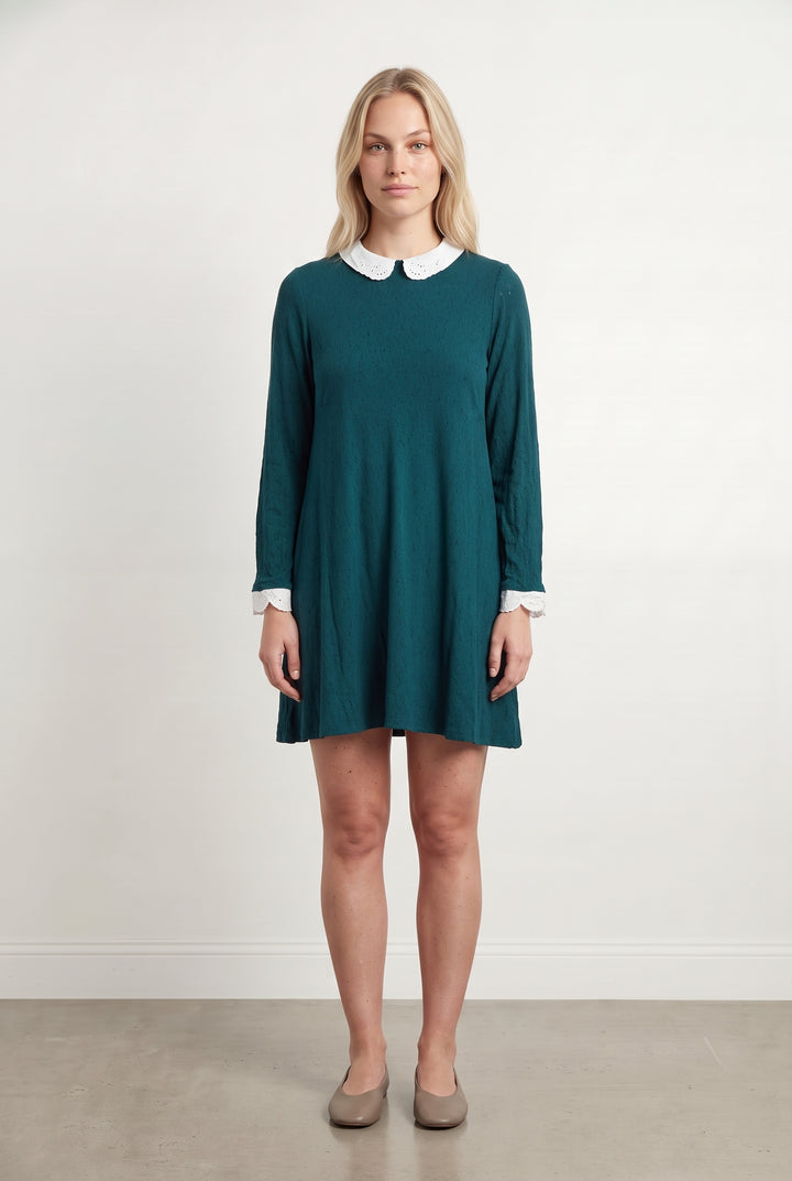 Robe Courte Verte et Blanche - Taille L/40 de la marque Karl Marc John | PARAD93493 - Vendu par Paradigme - Image 1