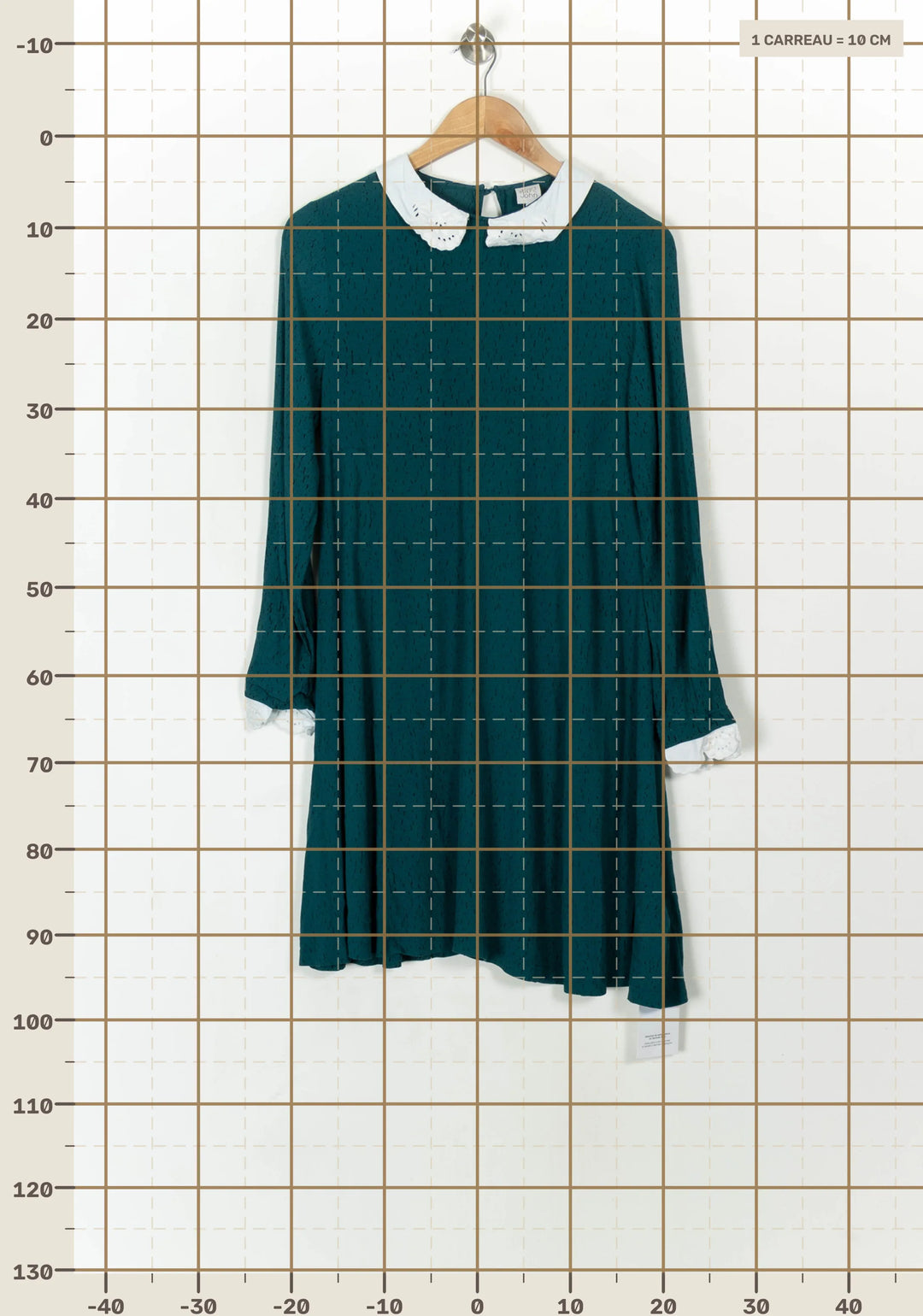 Robe Courte Verte et Blanche - Taille L/40 de la marque Karl Marc John | PARAD93493 - Vendu par Paradigme - Image 4
