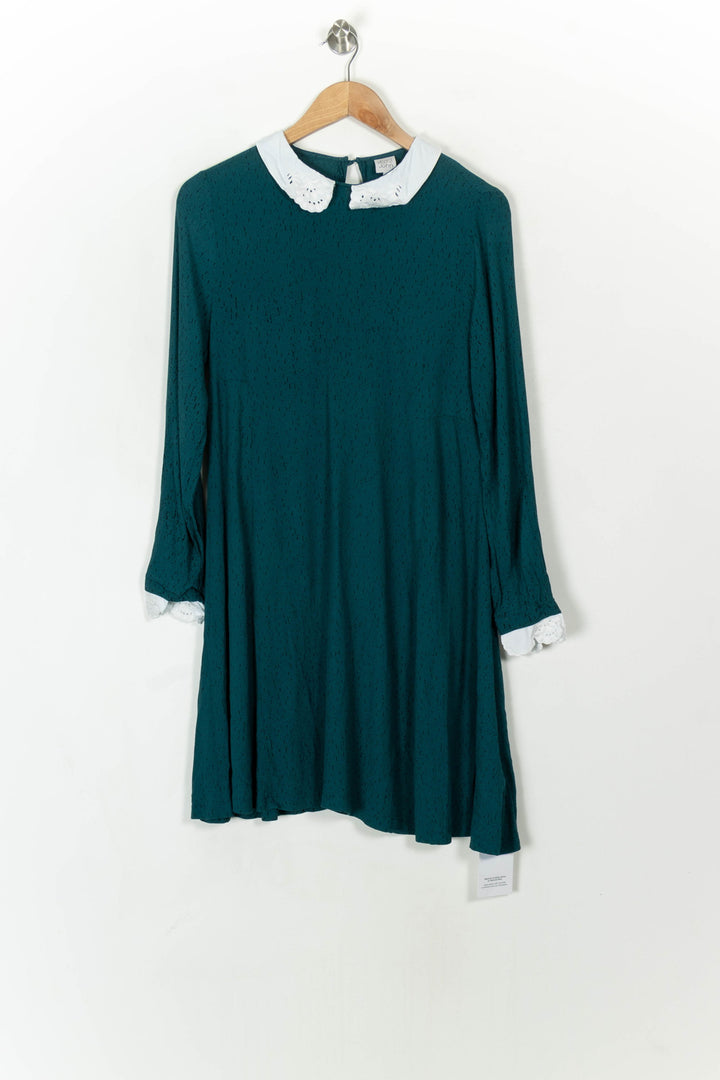 Robe Courte Verte et Blanche - Taille L/40 de la marque Karl Marc John | PARAD93493 - Vendu par Paradigme - Image 2