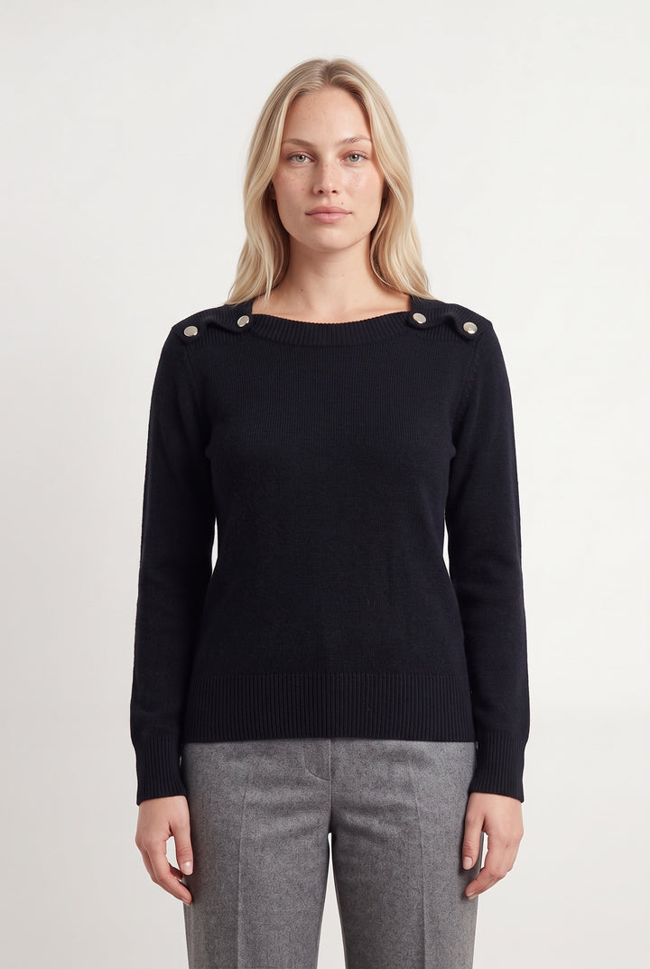 Pull Bleu - Taille L/40 de la marque Caroll | PARAD93496 - Vendu par Paradigme - Image 1