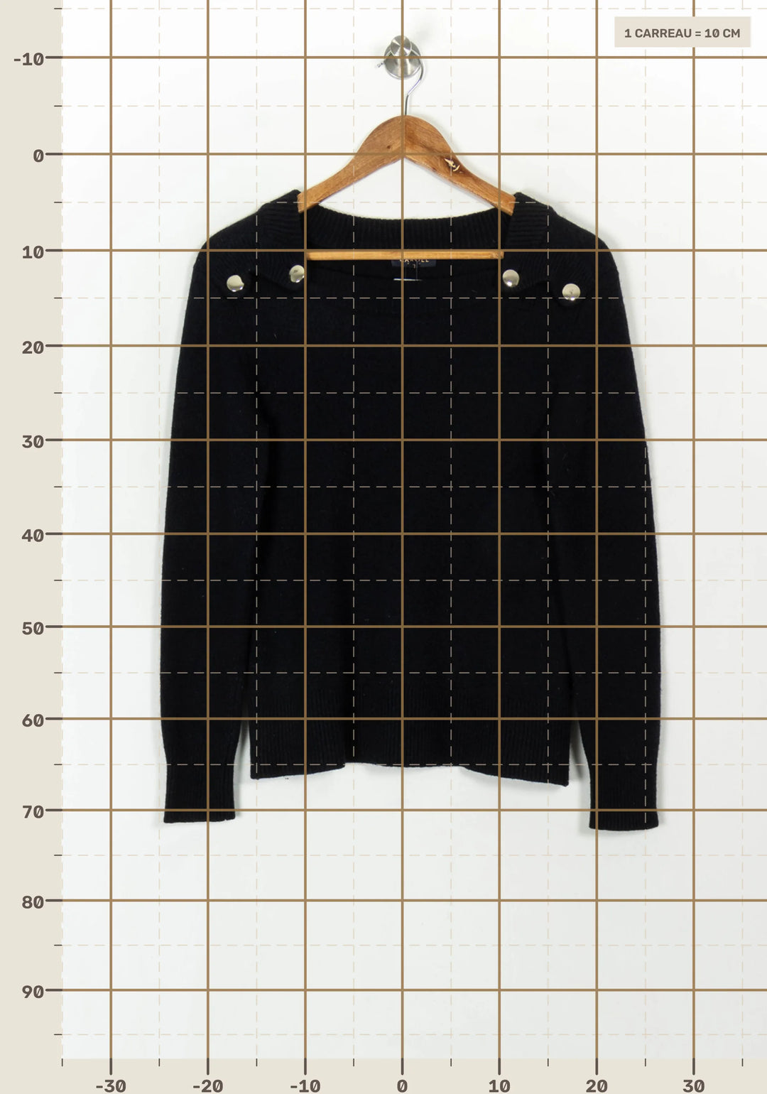 Pull Bleu - Taille L/40 de la marque Caroll | PARAD93496 - Vendu par Paradigme - Image 4