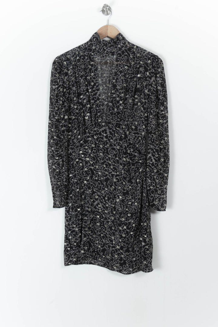 Robe Courte Noire et Argentée - Taille M/38 de la marque ba&sh | PARAD93498 - Vendu par Paradigme - Image 2