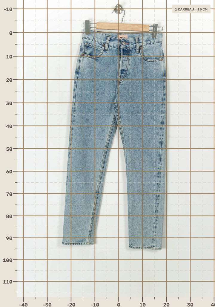Jean Droit Bleu - Taille XS/34 de la marque Patine | PARAD93499 - Vendu par Paradigme - Image 4