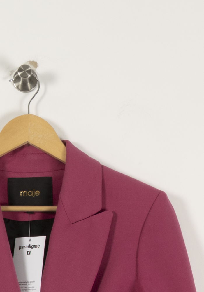 Veste Blazer Rose - Taille XS/34 de la marque Maje | PARAD93503 - Vendu par Paradigme - Image 3
