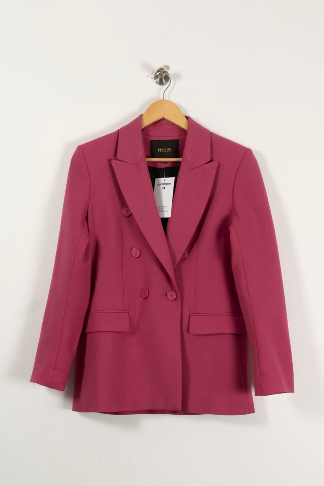 Veste Blazer Rose - Taille XS/34 de la marque Maje | PARAD93503 - Vendu par Paradigme - Image 2
