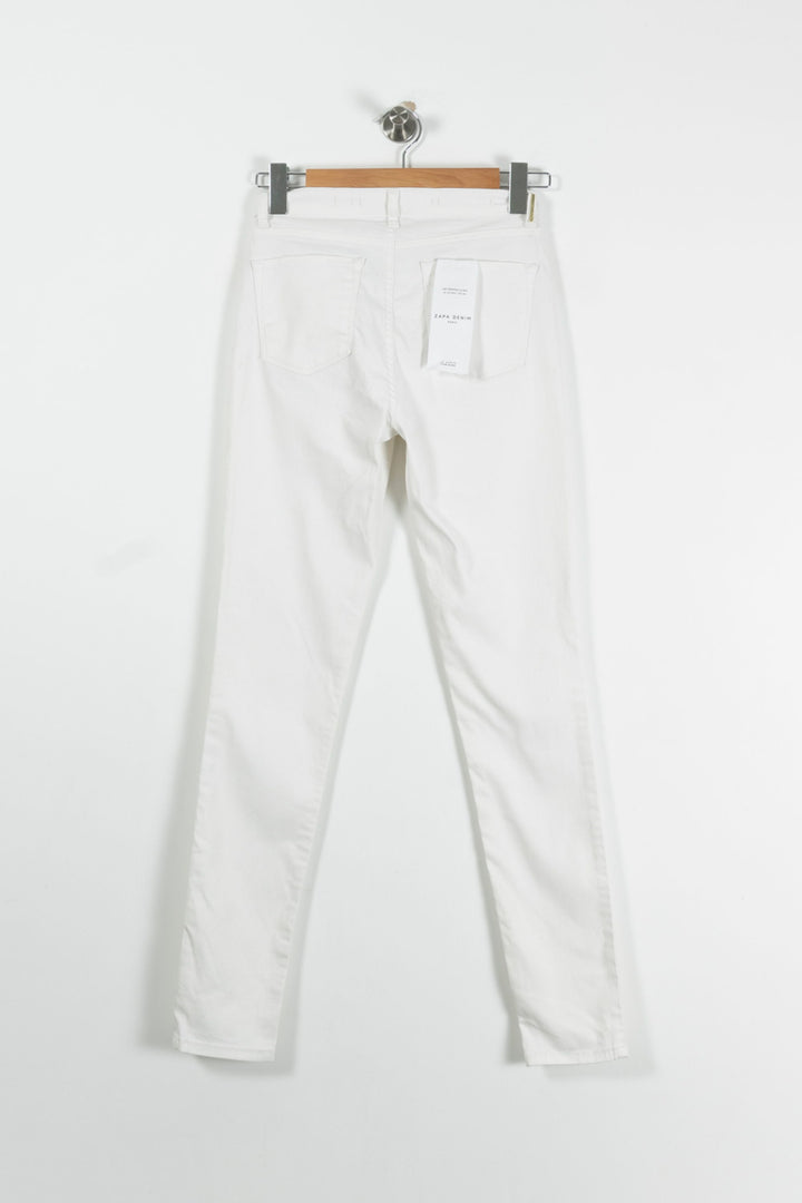 Jean Slim Blanc - Taille S/36 de la marque ZAPA | PARAD93510 - Vendu par Paradigme - Image 4