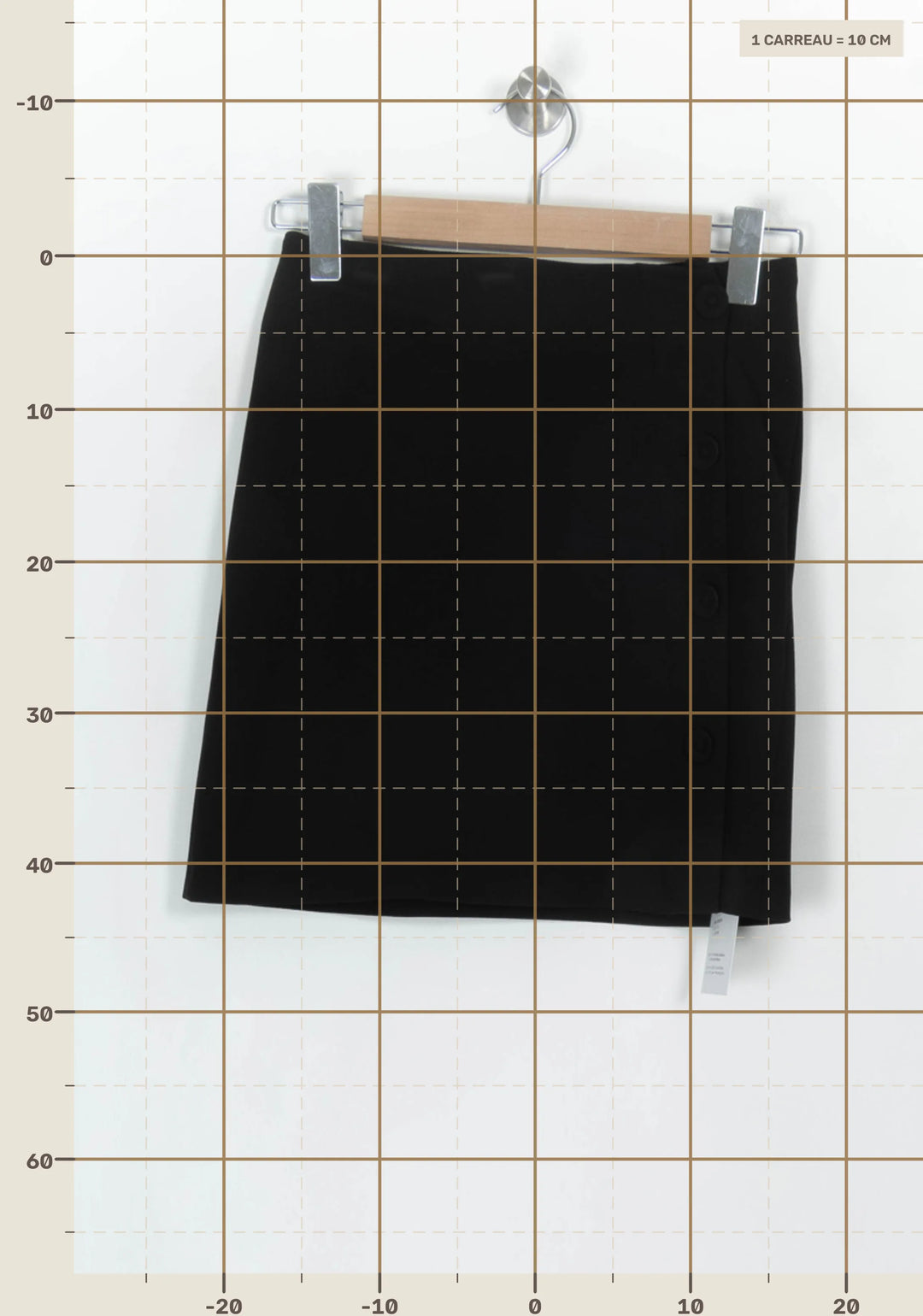 Jupe Courte Noire - Taille XS/34 de la marque Tara Jarmon | PARAD93517 - Vendu par Paradigme - Image 4