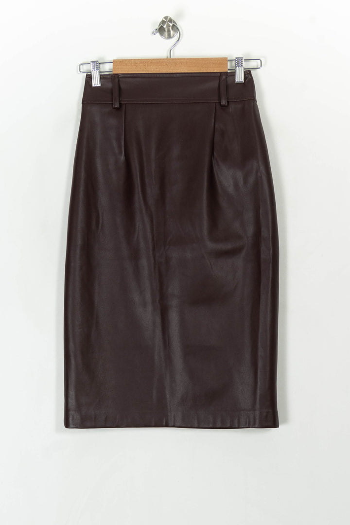 Jupe Crayon Bordeaux - Taille XS/34 de la marque Suncoo | PARAD93524 - Vendu par Paradigme - Image 5