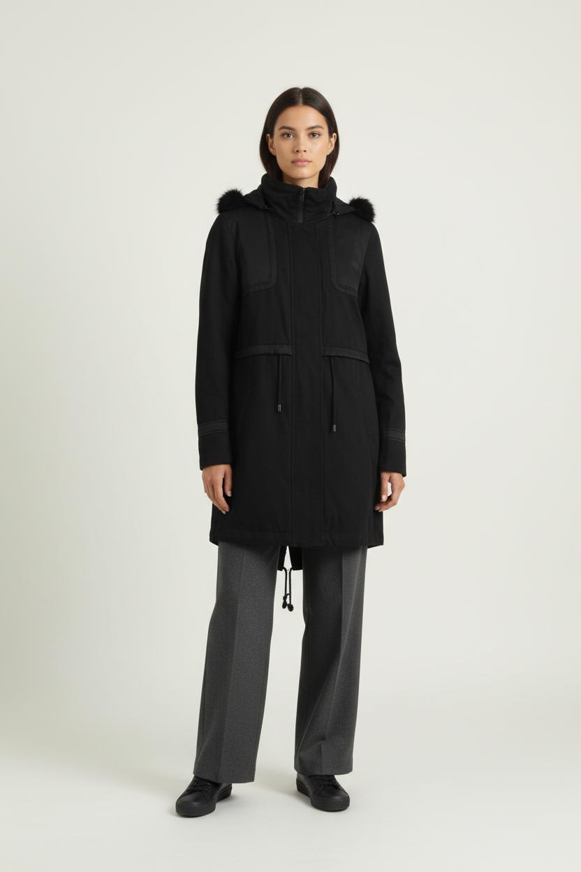 Parka Noire - Taille S/36 de la marque Comptoir des Cotonniers | PARAD93527 - Vendu par Paradigme - Image 1