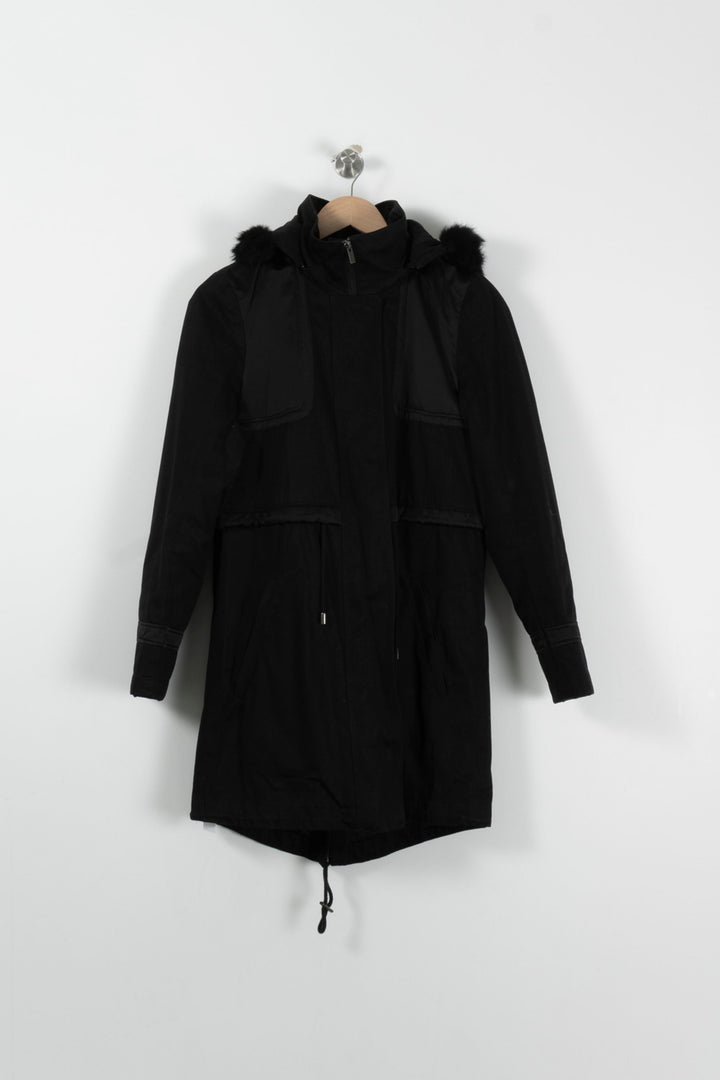 Parka Noire - Taille S/36 de la marque Comptoir des Cotonniers | PARAD93527 - Vendu par Paradigme - Image 2