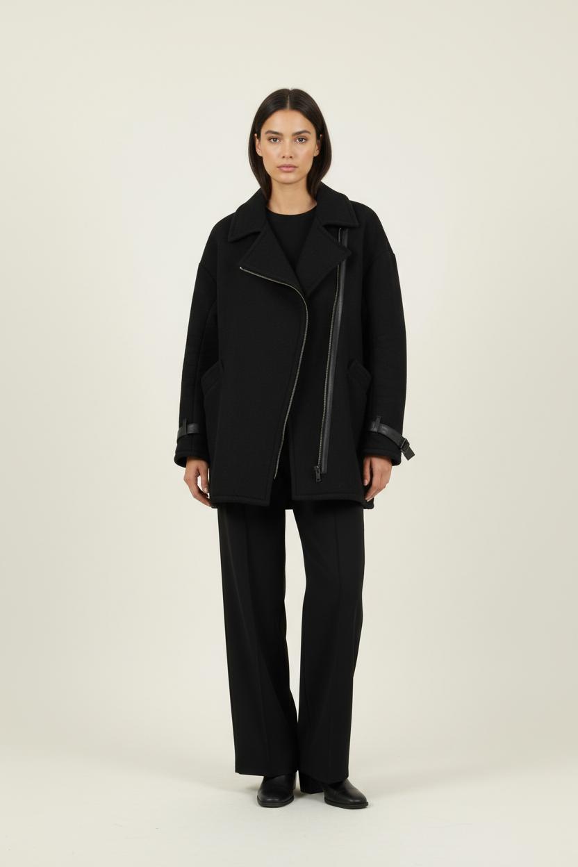 Blouson Noir - Taille S/36 de la marque IKKS | PARAD93532 - Vendu par Paradigme - Image 1