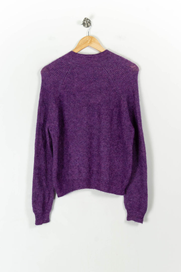 Pull Violet - Taille M/38 de la marque Sézane | PARAD93540 - Vendu par Paradigme - Image 4