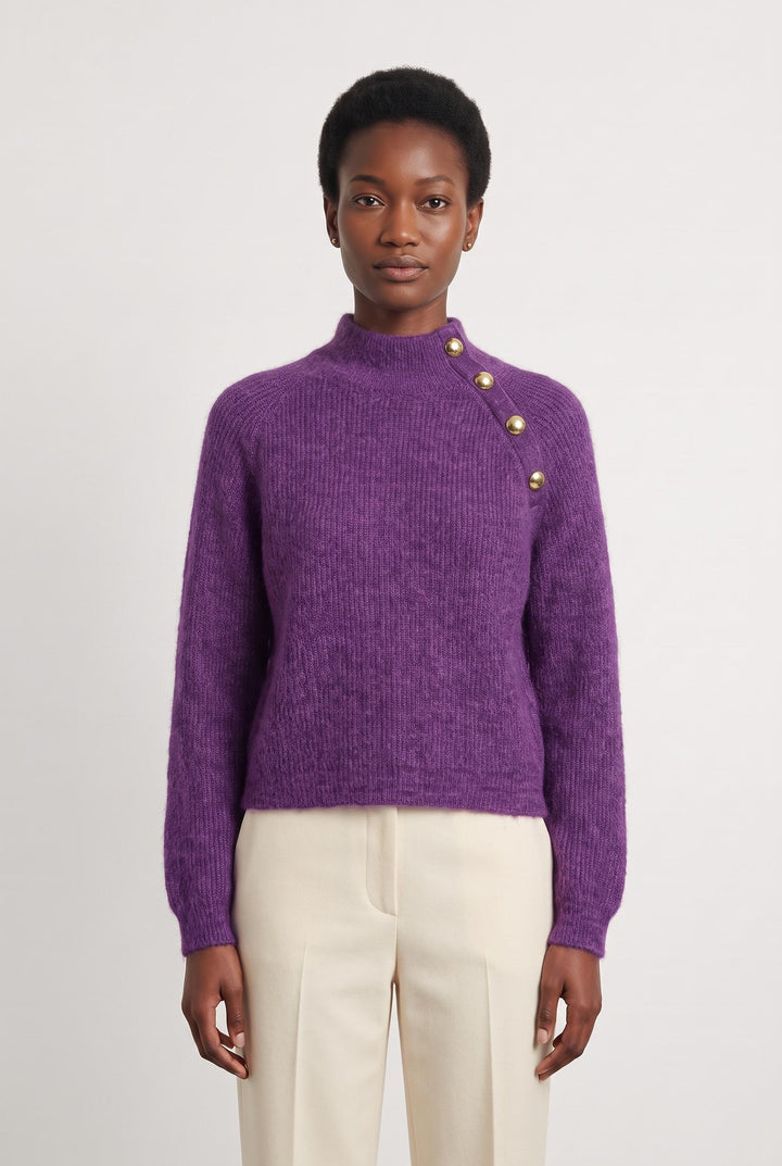 Pull Violet - Taille M/38 de la marque Sézane | PARAD93540 - Vendu par Paradigme - Image 1