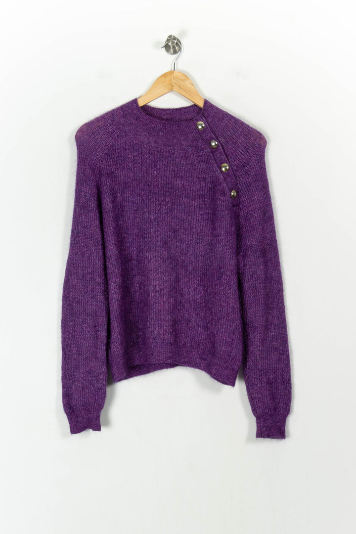 Pull Violet - Taille M/38 de la marque Sézane | PARAD93540 - Vendu par Paradigme - Image 2