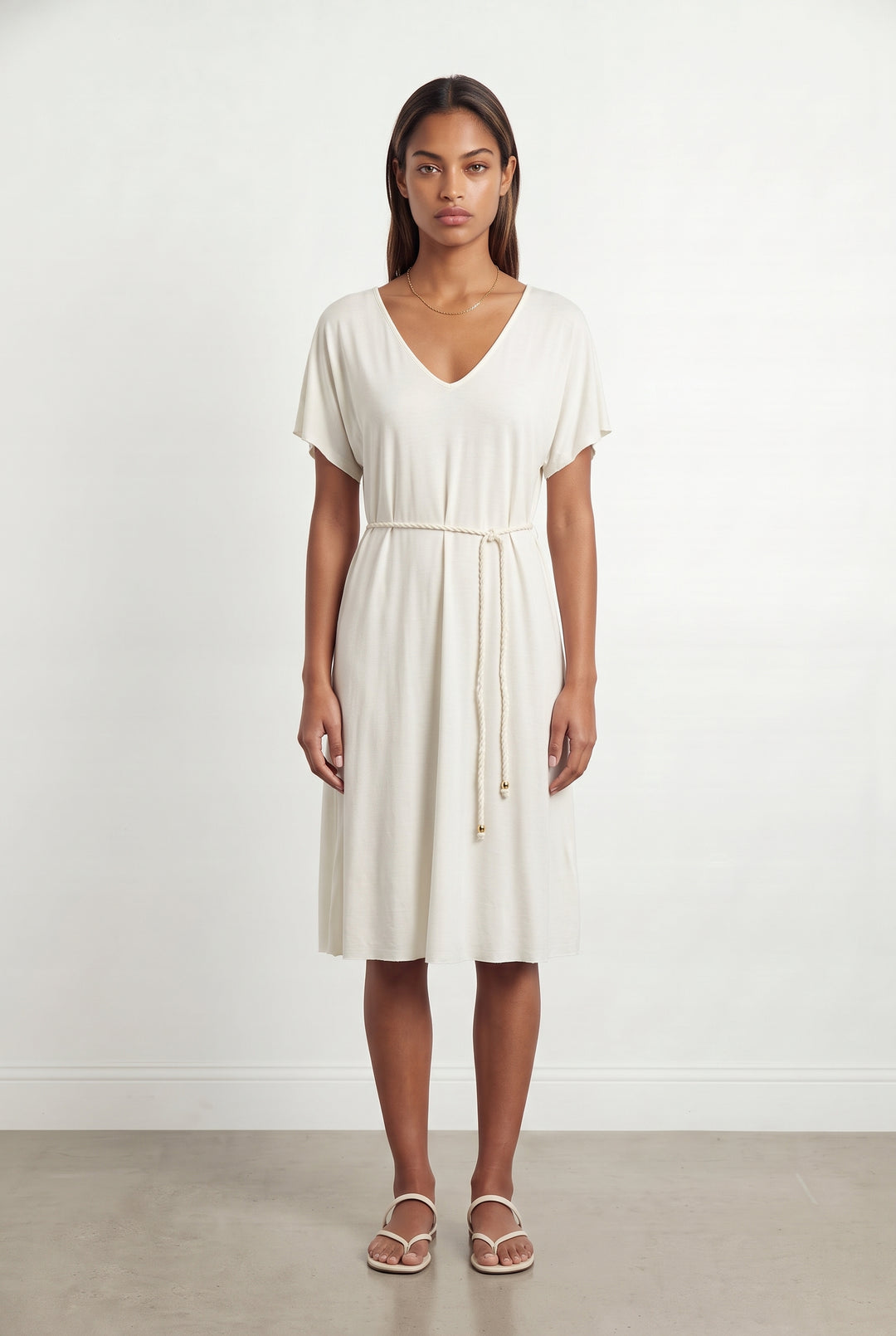 Robe Ceinturée Blanche - Taille XS/34 de la marque Filippa K | PARAD93549 - Vendu par Paradigme - Image 1