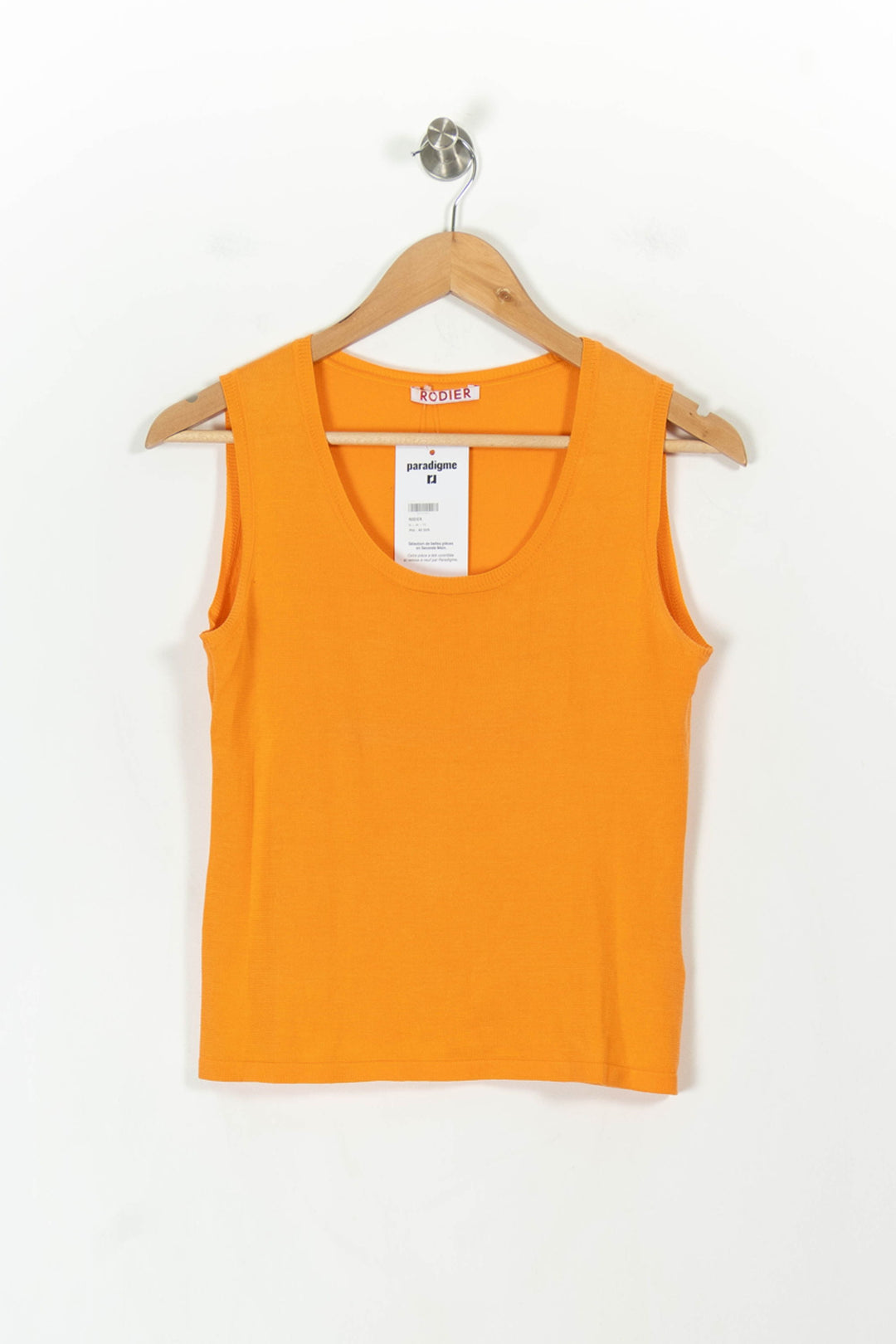 Débardeur Orange - Taille M/38 de la marque Rodier | PARAD93562 - Vendu par Paradigme - Image 2