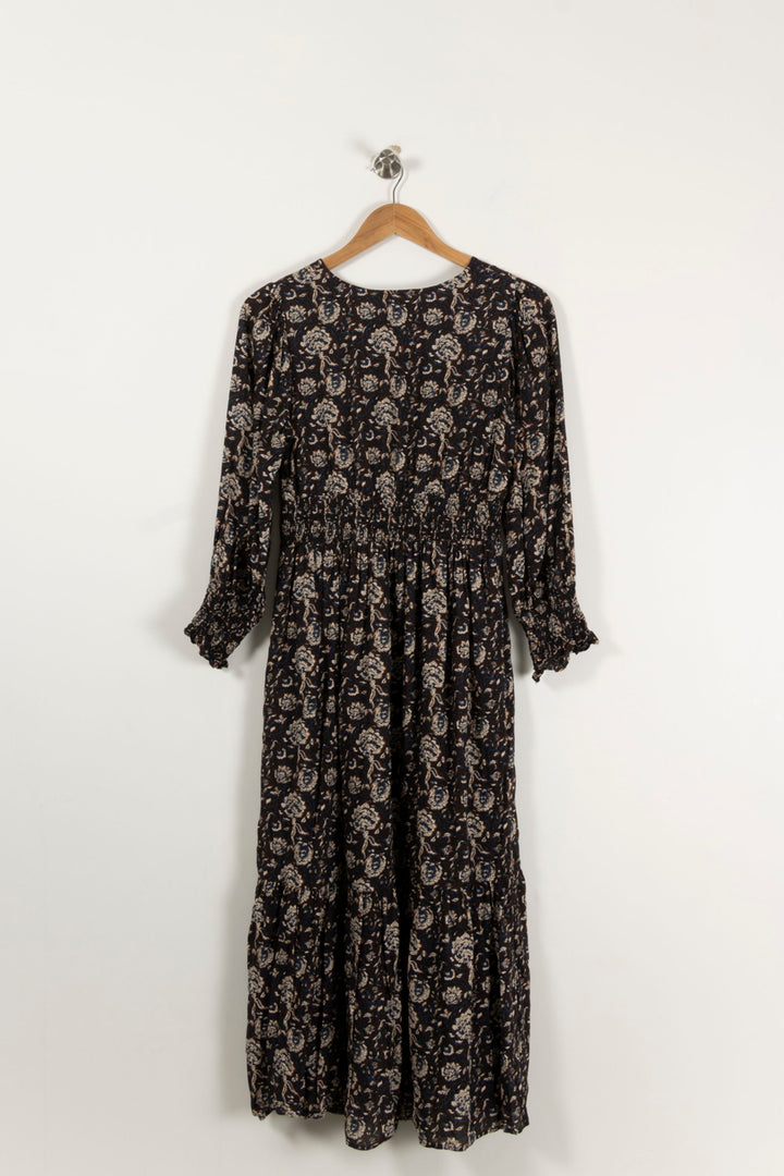 Robe Longue Noire et Beige - Taille S/36 de la marque Maison 123 | PARAD93568 - Vendu par Paradigme - Image 4