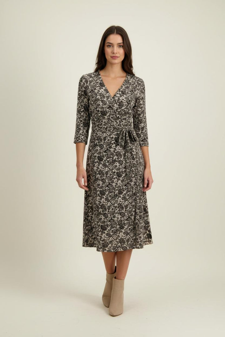 Robe Midi Noire et Beige - Taille XL/42 de la marque Vanessa Bruno | PARAD93575 - Vendu par Paradigme - Image 1