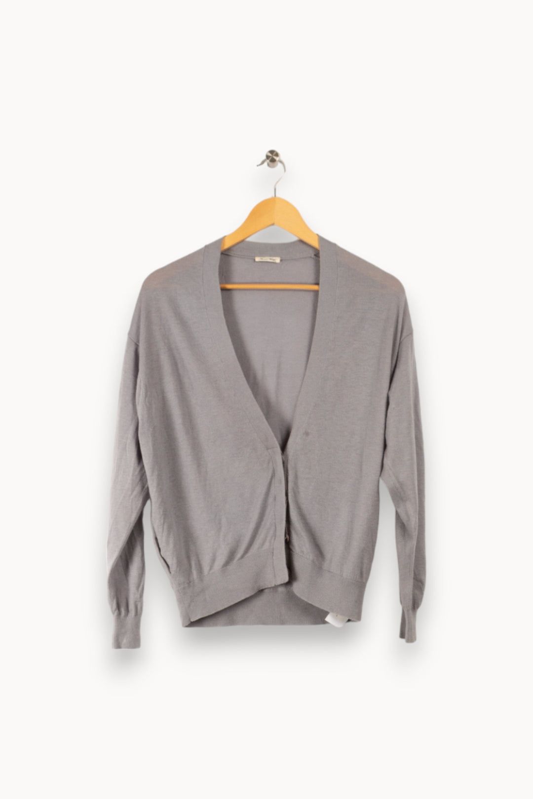 Cardigan court gris - S / 36