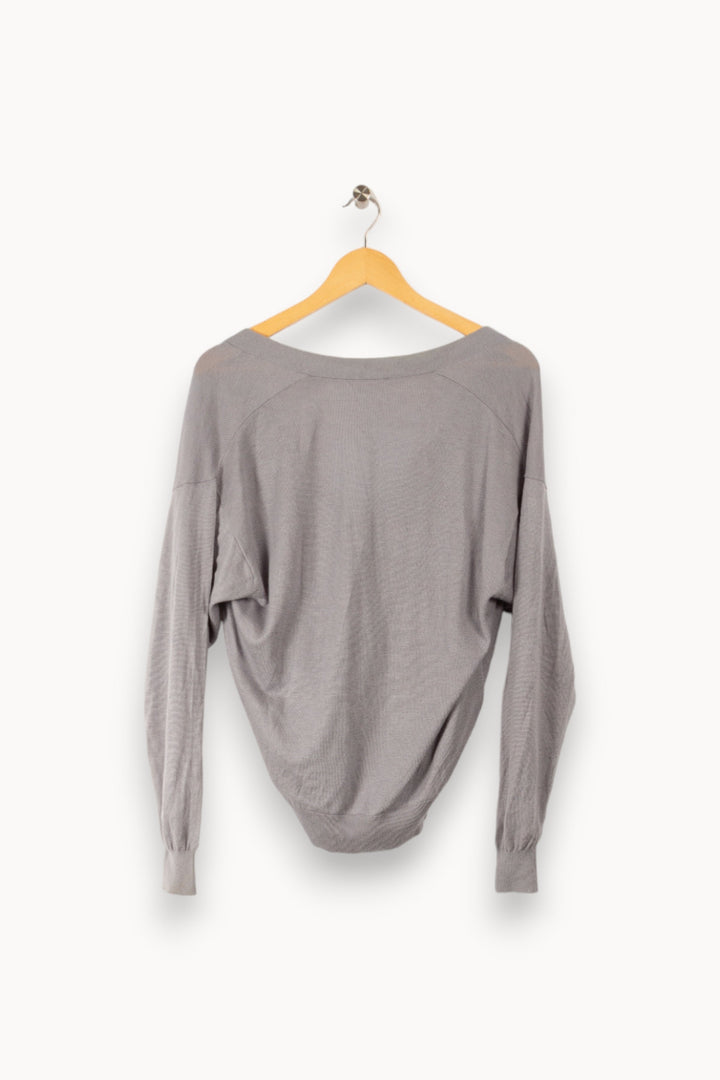 Cardigan court gris - S / 36
