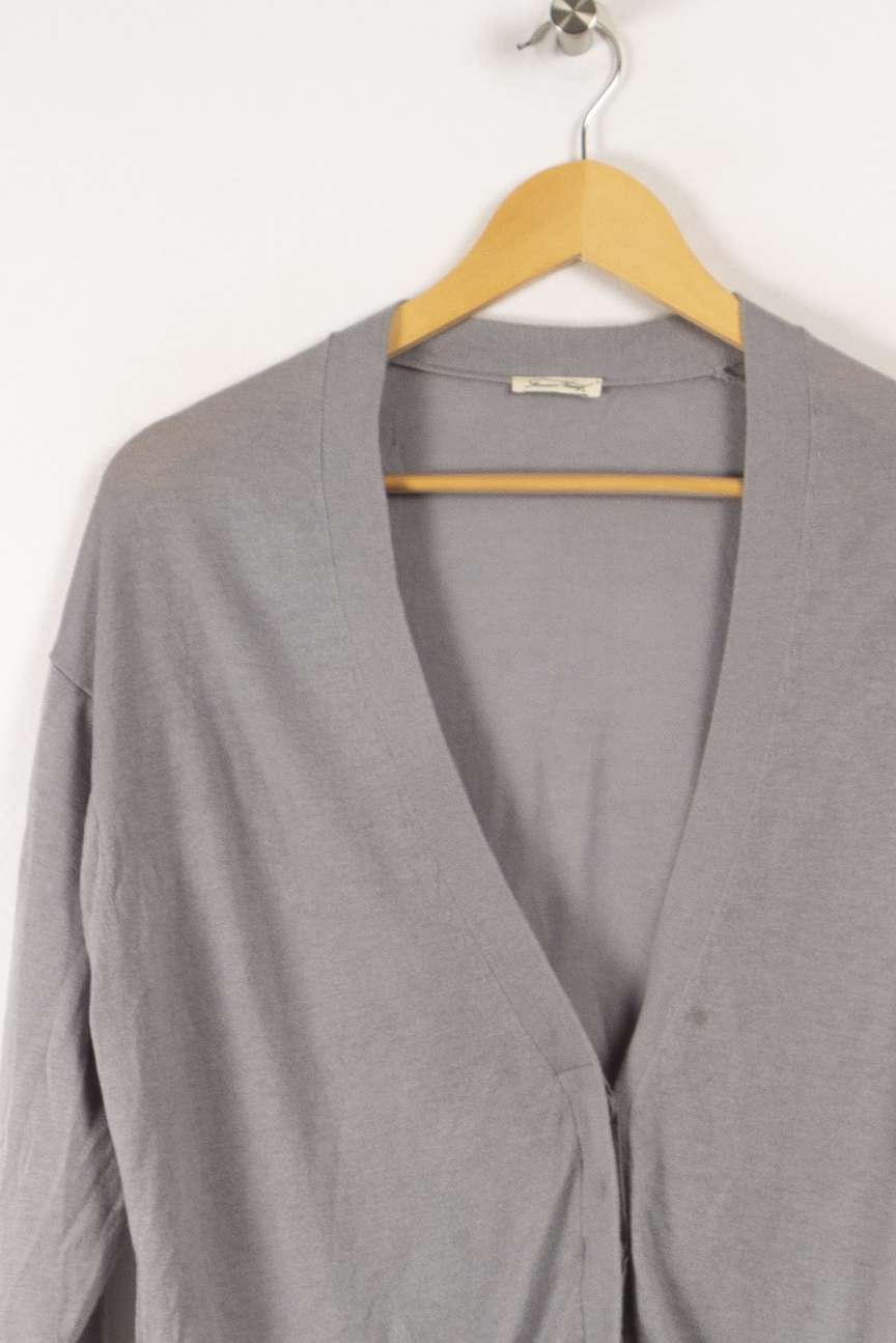 Cardigan court gris - S / 36