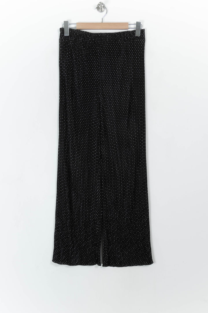 Pantalon Noir à Pois Blancs - Taille M/38 de la marque La Fée Maraboutée | PARAD93585 - Vendu par Paradigme - Image 2