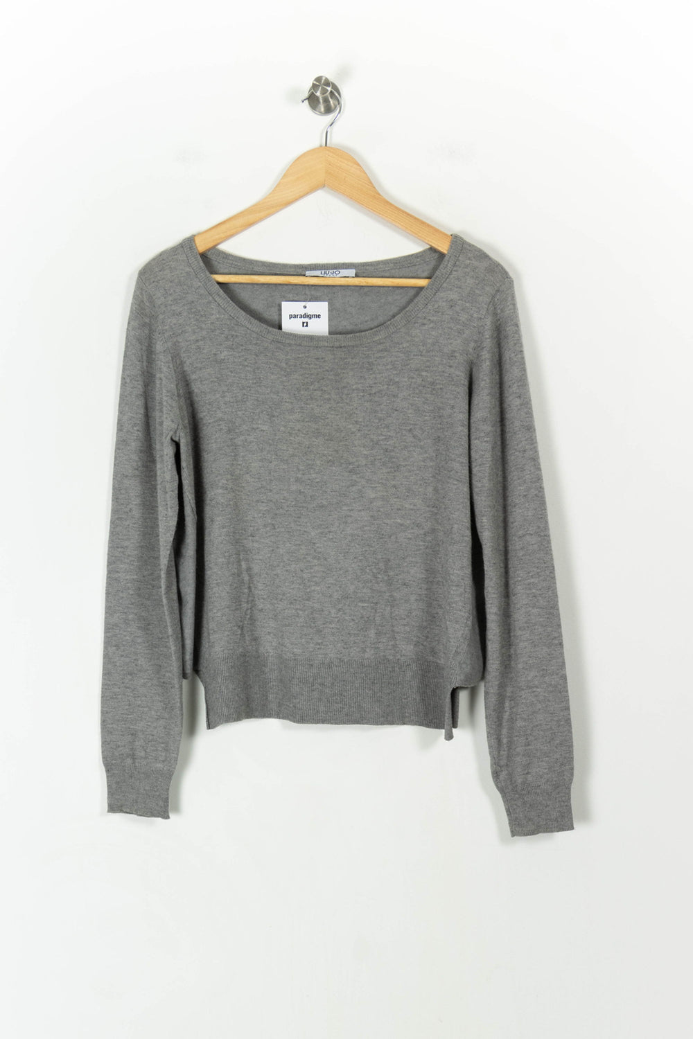 Pull Gris - Taille L/40 de la marque Liu Jo | PARAD93588 - Vendu par Paradigme - Image 2