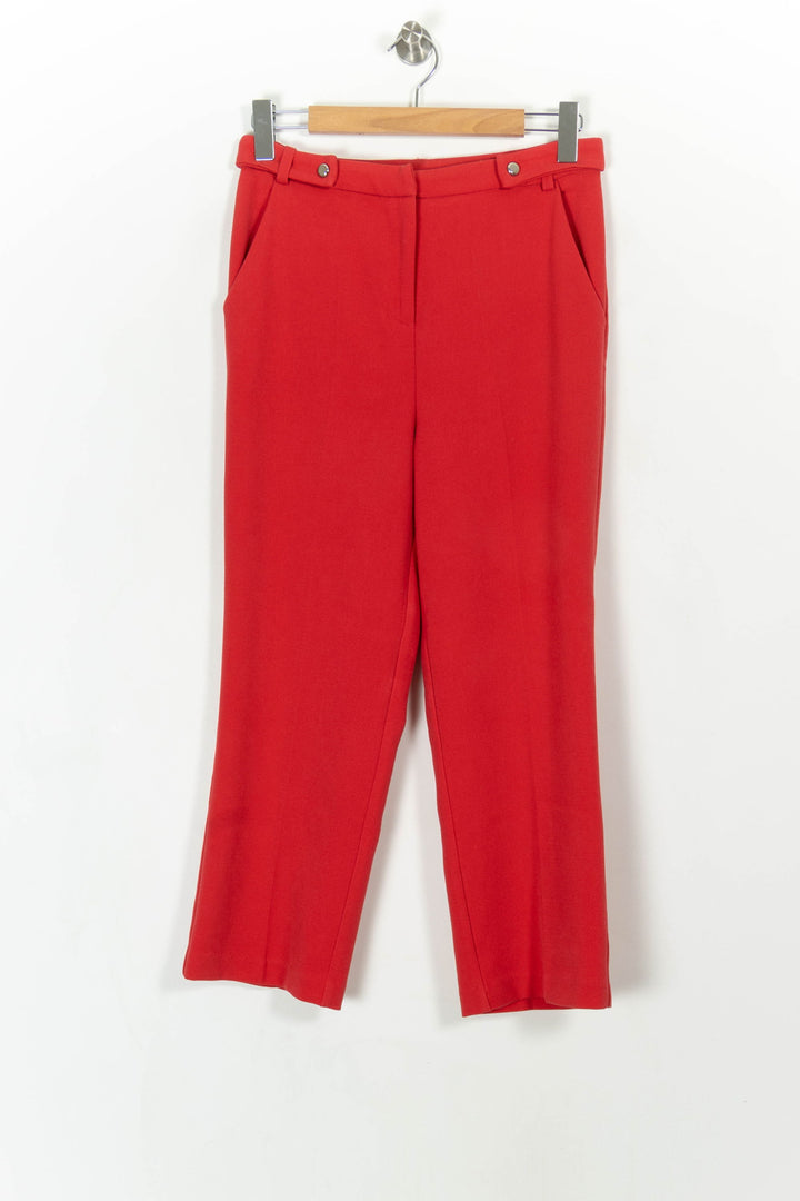 Pantalon Tailleur Rouge - Taille S/36 de la marque Grace & Mila | PARAD93592 - Vendu par Paradigme - Image 2